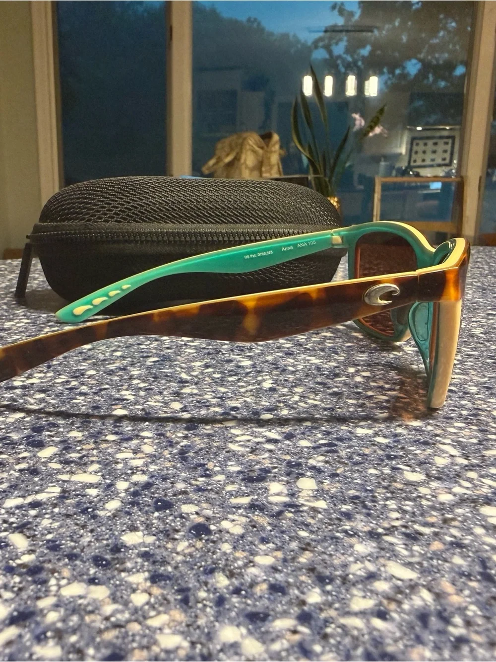 Costa Tortoise and Yellow Frame Sunglasses with Brown Lenses